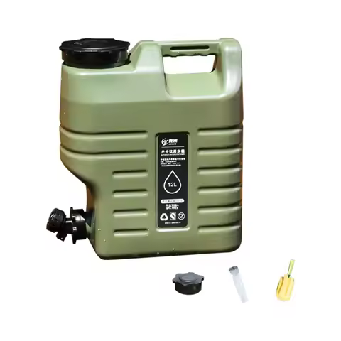 3.2 Gallon (12L) With Faucet Water Container - Portable Camping Water Tank Water Jug Easy Install