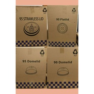 MILKTEA LID(1000PCS FLAT LID,DOME LID,STRAWLESS LID,90//95MM