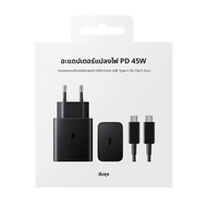 อะแดปเตอร์ EP-T4510 Samsung 45W PD Super Fast GAN ชาร์จ us/eu/uk สำหรับ Galaxy S24 S23 S22 PLUS A73