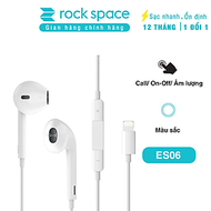Tai nghe có dây nhét tai Rockspace ES06 kết nối bluetooth dành cho IP - Hàng chính hãng bảo hành 12 