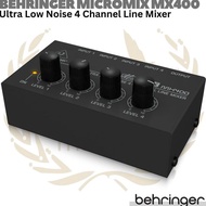 Behringer Micromix Mx400 4 Channel Line Mixer | Mini Compact Portable