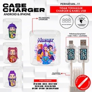 Cute Huntrix Pattern Charger Case & Cable Protector Compatible with Charger iphone, Xiaomi, Oppo, Vi