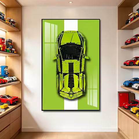 Display Wallboard with Frame Suitable for LEGO 42115 lego technic fkp 37 building block car lego 421