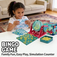 Card Counter Bingo Game Toy Set Bingo Home Simulation Game Toy Set Bingo Lotto Simulation Game