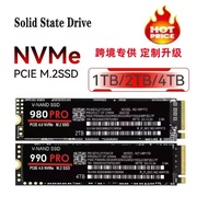 NvMe990pro SSD berkelajuan tinggi M.2 980pro 970EVOPlus pemacu keadaan pepejal 1TB 2TB 4TB