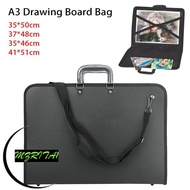 MARITA1 1Pcs A3 Drawing Board Bag, Weather Resistant Zipper Closure A3 Folder Bag, With Shoulder Str