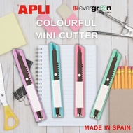 [SG] APLI Colourful Mini Cutter [Evergreen Stationary]