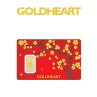 TT4 Goldheart 0.1G 999 Gold Cherry Blossom Gold Bar