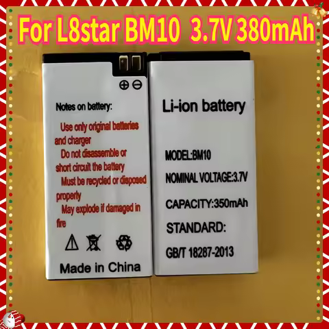 3.7V 380mAh Battery for L8star BM10 Mobile Bluetooth Phone
