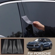 B Pillars TPU Car Protective Film For PORSCHE CAYENNE MACAN EV PANAMERA TAYCAN Transparent Window Bo