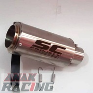 SC PROJECT EXHAUST SILENCER INLET 50 MM
