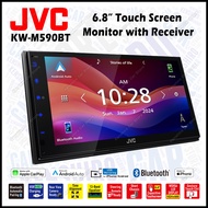 JVC KW-M590BT Digital Media Receiver with 6.8" Capacitive Touch Monitor Double Din Player Kereta Ent