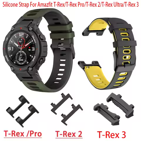 New Silicone Strap For Huami Amazfit T-REX 2 3 Smart Watch Band Sports Bracelet For Xiaomi Amazfit T