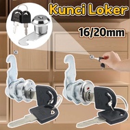 16/20mm Locker Lock / Cupboard Drawer Lock / Black Cabinet Door Wooden / Iron Locker Lock Hook Cam L