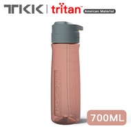 TKK ขวดน้ำสไตล์สปอร์ตแบบมีฝาเด้งมีตัวล็อคผลิตจากพลาสติก Tritan ปราศจากสารก่อมะเร็ง (BPA Free) 23oz/16oz ความจุใหญ่ ขวดแก้วมียางกันรั่วซึมส700ml/500ml