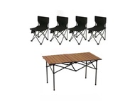 เซ็ทโต๊ะพับและเก้าอี้ 5 ชิ้น 95 Long table