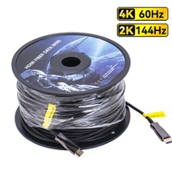 4K 60Hz AOC HDMI 2.0 Fiber Optical cable 20M 30M 50M HDMI Fiber Cable High Speed 18Gbps HDR ARC HDCP2.2 for PS4/5 TV Box LCD PC
