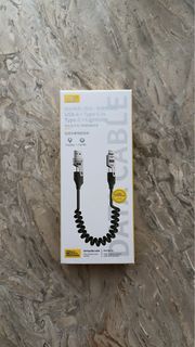 65W USB-A to Type-C + Lightning Charger 伸縮充電線
