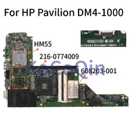 Laptop Motherboard For HP Pavilion DM4-1000 HD5470M Notebook Mainboard 608203-001 6050A2314301-MB-A04 HM55 216-0774009 DDR3
