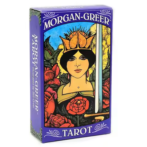 12*7cm Morgan Greer Tarot Deck with Guidebook for Beginners 78 Pcs Cards In Standard Size