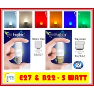 FUJIBIN LED 5W Thumb Magic T Bulb / Mini Color T28 B22 / E27 E27 LED Bulb LED Light Bulb