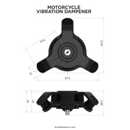 Quad Lock Motorcycle Vibration Dampener Stabilizer