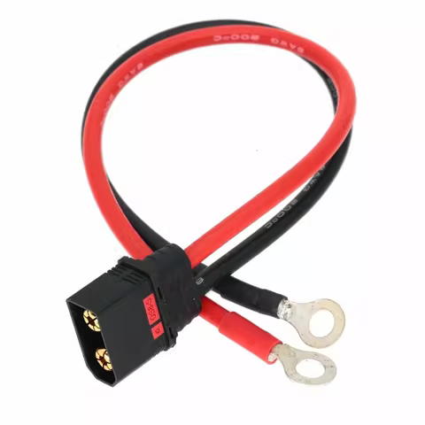QS8 Male to M6 O Ring Lug Terminals 6AWG 7AWG 8AWG Cable RC charging supply High Power bike battery