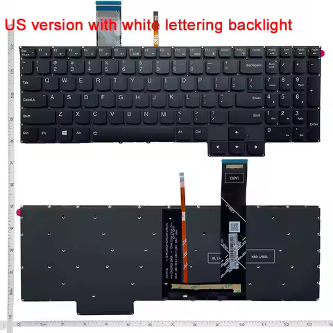 Backlit New US/RU Laptop keyboard for Lenovo Legion 5-17ARH05 5-17ARH05H 5-17IMH05 5-17IMH05H 5 17AR