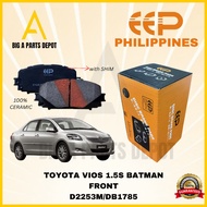 EEP - DB-1785 Brake Pad Front for Toyota Vios 1.5, 2008-2015, D1628-8845-GC High Quality