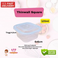 Tempat KOTAK Cup Puding / cake / buah thinwall 120ml