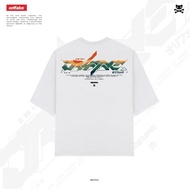 Orifake-t-shirt Oversize Design Waves White