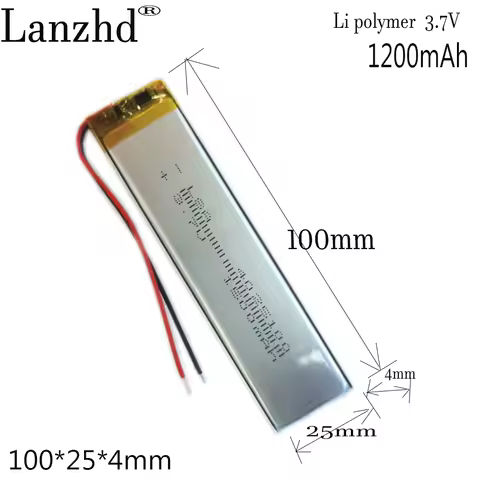 1-12pcs 3.7V 1500mAh 4025100 Battery Li-Polymer Battery Li Po Lithium Cells For Cabinet light LED la