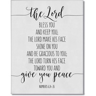 Inspirational Quote Christian Canvas Wall Art,Positive Bible Scripture Proverbs 31:25 She is Clothed