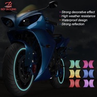 BUY IN COINS Universal 16Pcs Motorcycle Wheel Rim Reflective Stickers Moto Bicycle Decal 10inch 18inch