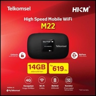 Hkm M22 Mifi Modem Wifi 4G Lte Free Kuota Telkomsel 14Gb/Huawei Modem
