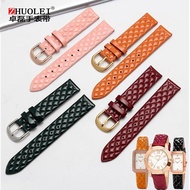 手表带 Original authentic suitable for folli follie Folli Casio strap female leather watch with bright plaid leather strap 16