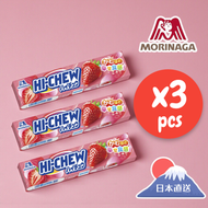 日本直送-森永HI-CHEW條裝軟糖士多啤梨味12粒裝 x 3條