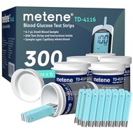 Metene TD-4116 Blood Glucose Test Strips, 300 Count Test Strips for Diabetes, Use with metene TD-411