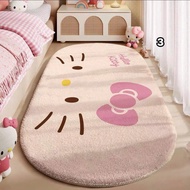Super Cute Hello Kitty Fur Carpet, Bed Foot Carpet Size: 40x120