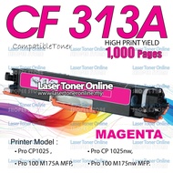 Compatible to H* 126A laserjet pro CP1025 CP1025nw 100 color MFP M175a M175nw CE310A CE313A Magenta