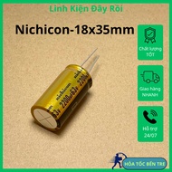 Electrochemical capacitor 63V2200uF 63V 2200uF FW fine gold brand Nichicon size 18x35mm