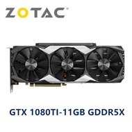 ZOTAC GTX 1080 Ti 1080Ti 11GB การ์ดกราฟิก GPU Geforce GTX1080การ์ด Gtx1080ti วีดีโอการ์ด NVIDIA เกมคอมพิวเตอร์เดสก์ท็อปสำหรับเล่นเกม PC DVI