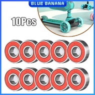 10Pcs Skateboard Bearings 608 2RS Skate Wheel Ball Bearing Carbon Steel Skateboard Wheel Bearing