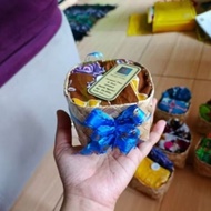 400pcs Bamboo Baskets 7x7x4natural