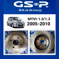 EL GSP PERODUA MYVI 1.0 / 1.3 ( 2005-2010 ) GSP BRAKE DISC ROTOR FRONT ORIGINAL GSP NEW SUSPENSION