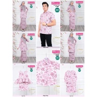 Baju Raya 2022 Set Sedondon Family KOD 855 Color Pale Pink by Dhia Cotton