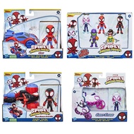 Spider  Team  FriendsMoralsSquadSpider-ManMarvelGwenCrawlerfigure8eeHisAmazingWeb  Miles  New Produc