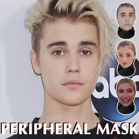 Realistic Face Mask 3D Printed Full Face Visual Mask Realistic Celebrity Performer Role-playing Prop