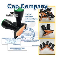 *Same Day post* Rubber Stamp Cop Customized Cop Company Business Cop Nama Stamp (Segi/Bulat)