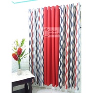 Elegant Ring Curtain - Bowie Red Curtain with Ring (5FT - 8FT)